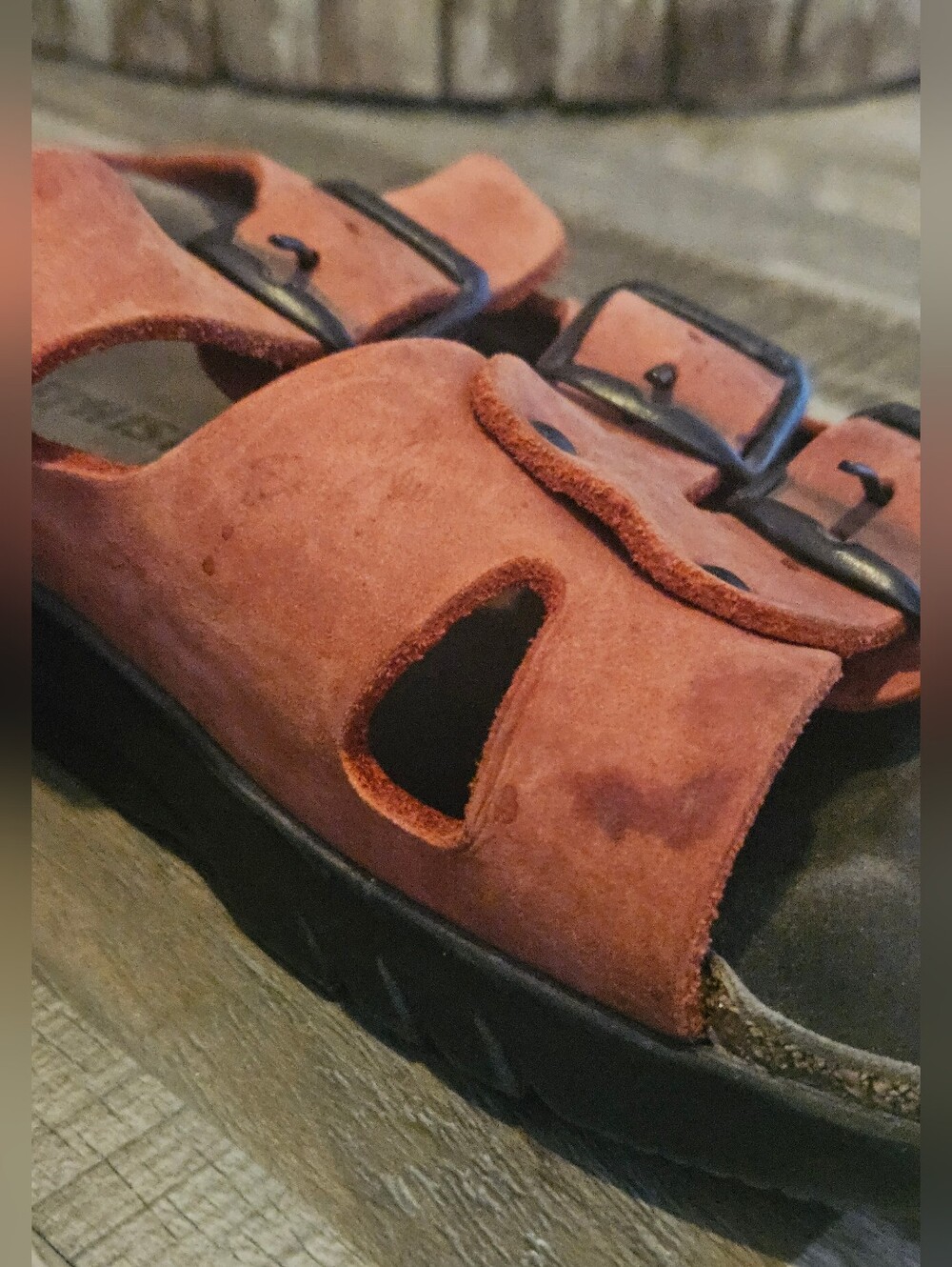 Mephisto Zach Fit sandals in red suede . 36 - Picture 9 of 12